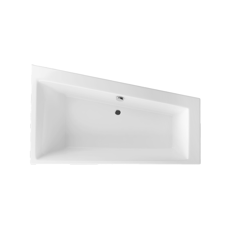 Sfera Slim wanna narożna 170x100 cm prawa, bialy połysk