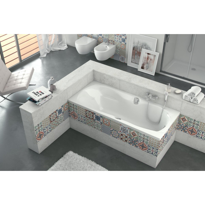 Wanna Komfort 160x75 Canyon II z Eleganckimi Uchwytami