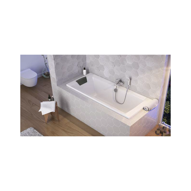 Luksusowa Wanna Crown II 170x75 z Innowacyjnym Zagłówkiem IDEA