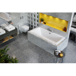 Excellent Aquaria Lux wanna prostokątna 180x80 cm  biały połysk