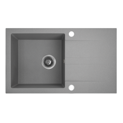 Granitowy Zlewozmywak Shire Szary 1-komorowy z Ociekaczem, Odwrotny, do 250°C, 10 lat Gwarancji