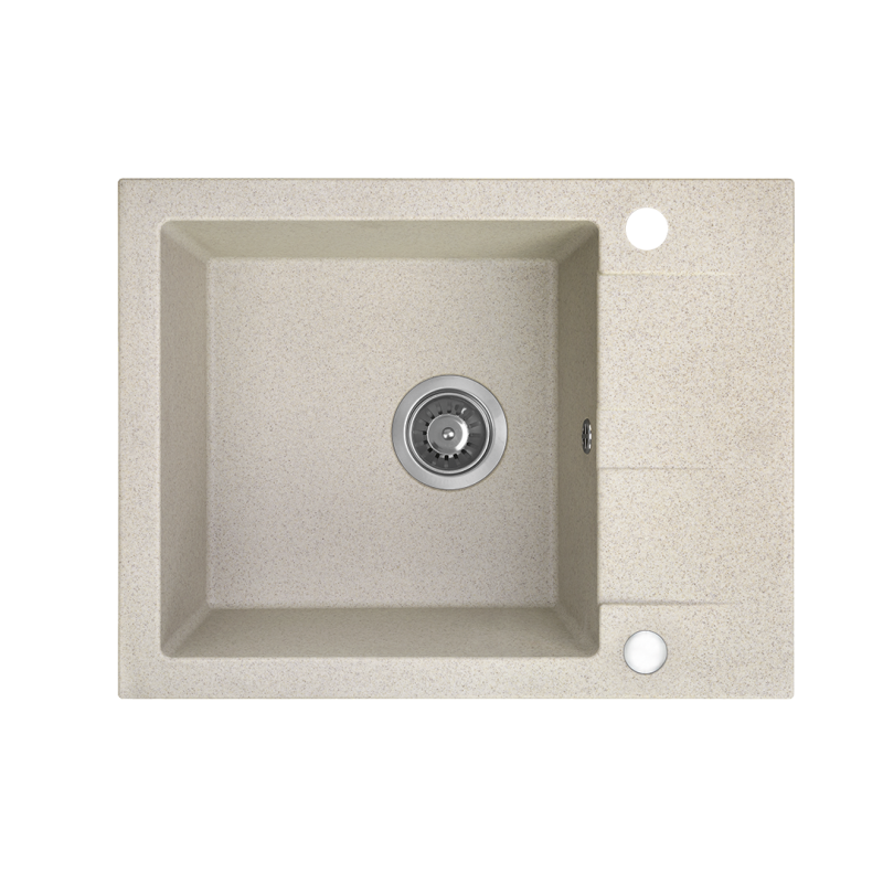 Elegancki Zlewozmywak Granitowy Beżowy SHIRE: Styl i Funkcjonalność w Twojej Kuchni