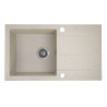 SHIRE Beżowy Zlewozmywak Granitowy 1-komorowy z Ociekaczem 50 cm - Wytrzymałość i Elegancja