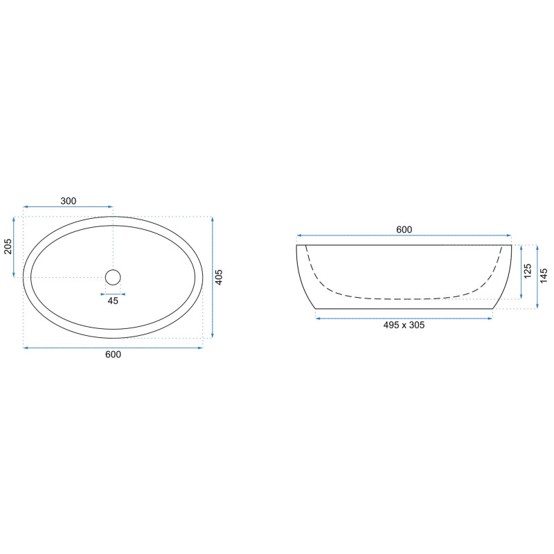 Nowoczesna Umywalka Nablatowa Melania REA - Elegancja i Styl w Twojej Łazience