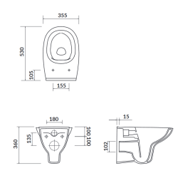 Ekskluzywny Zestaw Podtynkowy ARTECO CleanOn z Deską Duroplast - Model S701-625