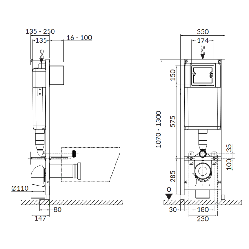 Ekskluzywny Zestaw Podtynkowy ARTECO CleanOn z Deską Duroplast - Model S701-625