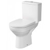 Cersanit City CleanOn WC Kompakt z Deską Softclose, Bezrantowy, Biały Połysk