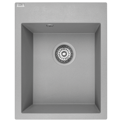 Laveo Monchichi zlewozmywak granitowy szare 500x390 1-komorowy