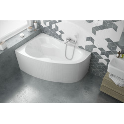 Excellent Newa Plus wanna narożna 150x95 cm prawa  biały połysk