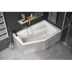 Excellent Vesper wanna narożna 160X100 cm prawa  bialy połysk