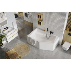 Excellent Vesper wanna narożna 160X100 cm lewa  bialy połysk