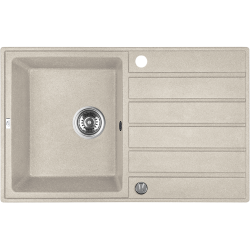 Zlewozmywak Margarita Premium: Beżowy, 1 komora, ociekacz, 10 lat gwarancji!