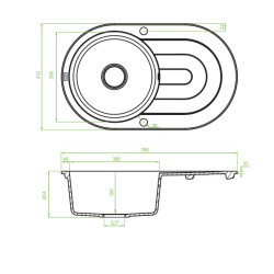 Zlewozmywak Dafne Beżowy - Elegancja i Trwałość na Lata, Idealny do Twojej Kuchni!