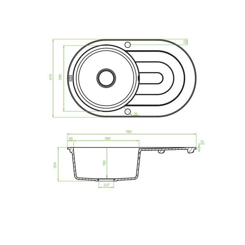 Zlewozmywak Dafne Beżowy - Elegancja i Trwałość na Lata, Idealny do Twojej Kuchni!
