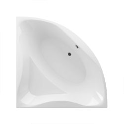 Excellent Glamour wanna narożna 150x150 cm  biały połysk