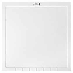 Laveo Halvo multifunkcyjny ociekacz granitowy wymiary: 350x350 mm wykończenie: białe biała