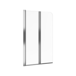 Fliper parawan nawannowy 80x140 cm 2-częściowy lewy, powłoka Clean Control, chrom