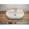 Elegancka Umywalka Ceramiczna Nablatowa Caspia Oval 60 cm - Styl i Funkcjonalność!