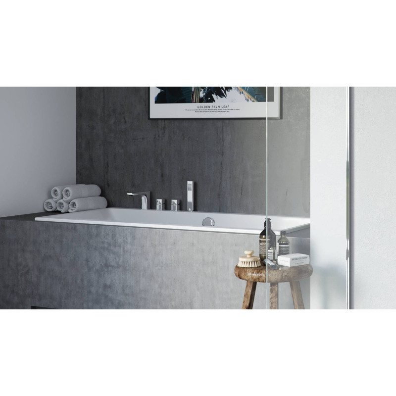 Keria bateria wannowa 4 otworowa, chrom