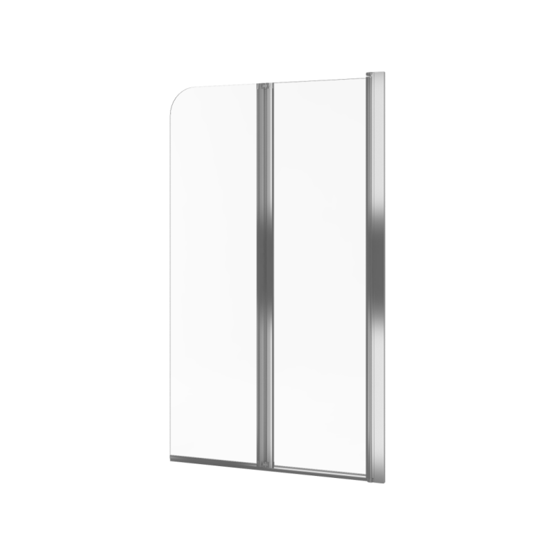 Fliper parawan nawannowy 80x140 cm 2-częściowy prawy, powłoka Clean Control, chrom