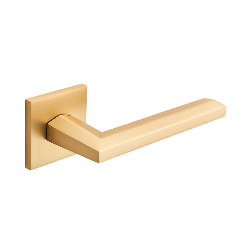 Elegancka Klamka LIBIA - Złote Wykończenie dla Stylowych Wnętrz