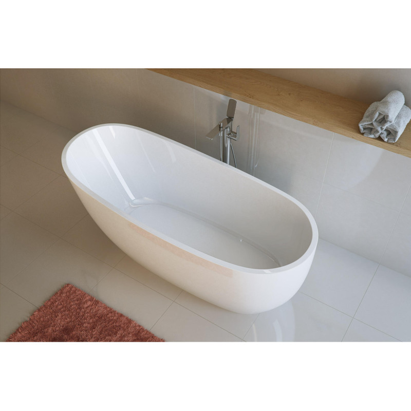 Oxalia bateria wannowa wolnostojąca, Z Fix-box, chrom