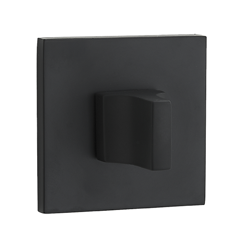 Stylowy Szyld Łazienkowy Kwadratowy WC, Czarny, Montaż Łatwy, Nowość!