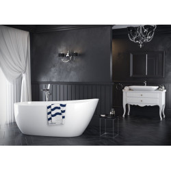 Oxalia bateria wannowa wolnostojąca, Z Fix-box, chrom