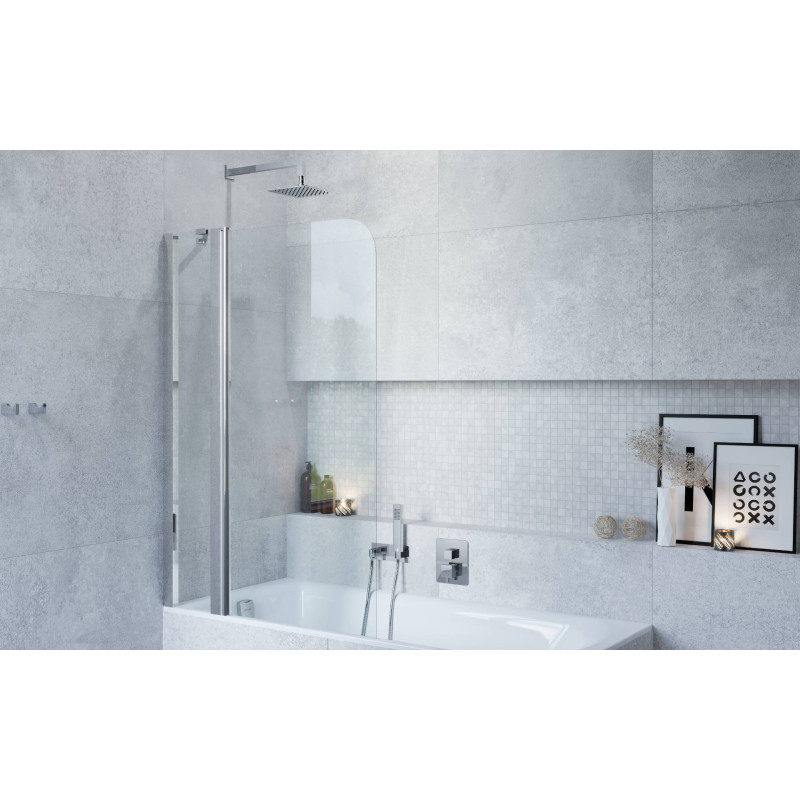 Seria 900 parawan nawannowy 100x145 cm 2-częściowy lewy / prawy, chrom