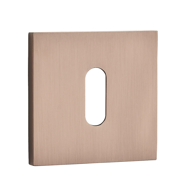 Elegancki Szyld Kwadratowy w Różowym Złocie - Bezpieczeństwo z Stylowym Akcentem