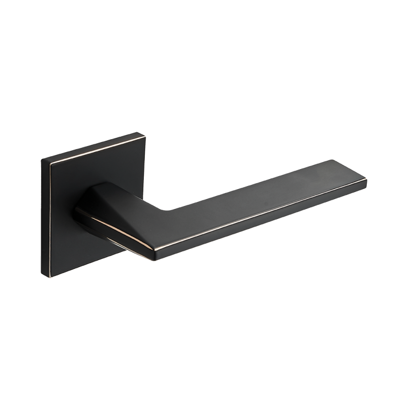 Ekskluzywna klamka TOGO na rozecie - Czarno-złota elegancja dla Twojego wnętrza