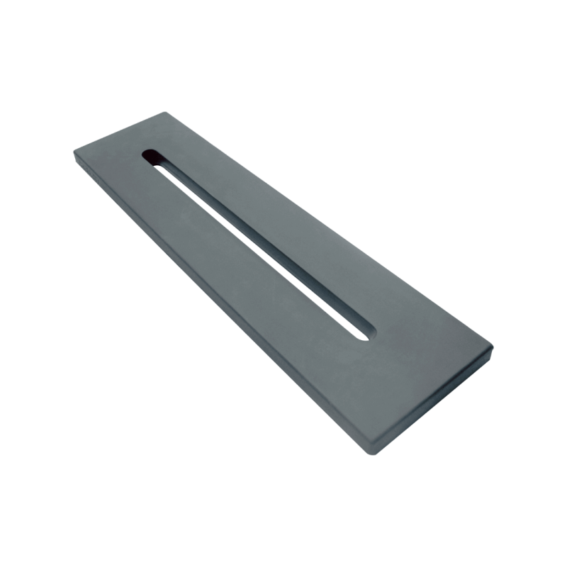 Level półka wannowa, szary