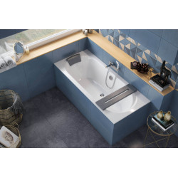 Level półka wannowa, szary