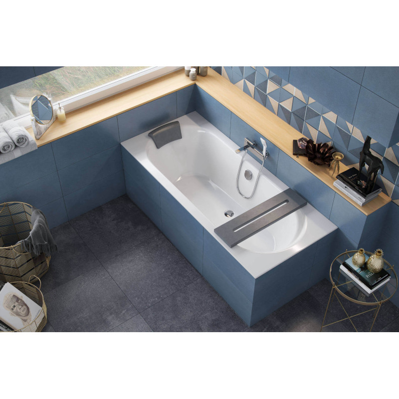 Level półka wannowa, szary