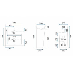 Wolnostojąca Umywalka Kamila REA-U5633 - Elegancja i Styl w Łazience
