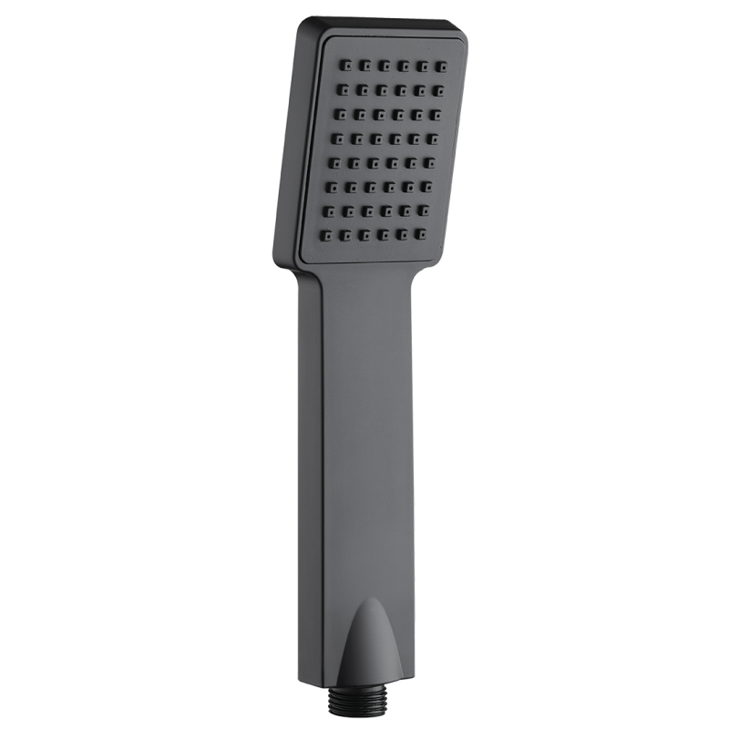 Czarna Słuchawka Natryskowa ORCA z Antykamieniem - Relaksujący Strumień Deszczowy