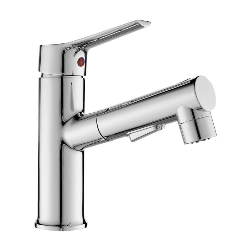 Ekstrawagancka Bateria Fonte z Wyciąganą Wylewką - Chromowany Styl i Funkcjonalność