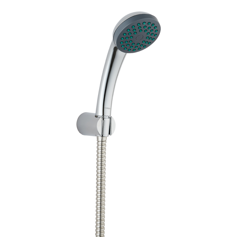 Chromowany Zestaw Natryskowy Attila z Systemem Antykamień - Elegancja i Funkcjonalność