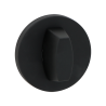Okrągła rozeta WC - Eleganckie czarne wykończenie, solidny montaż i dyskretna funkcjonalność