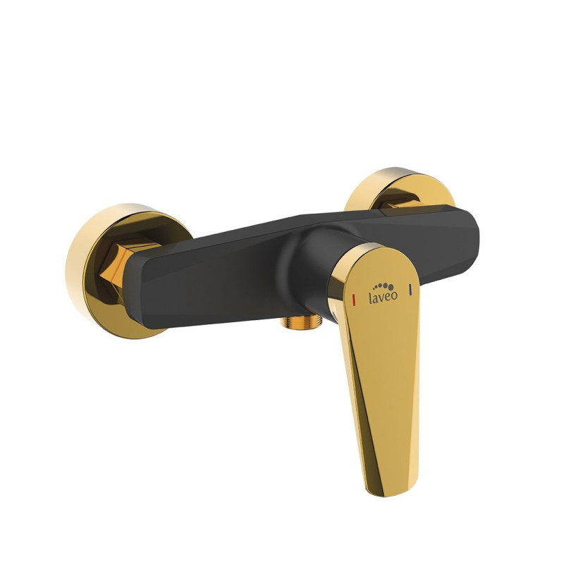 Elegancja i funkcjonalność: bateria natryskowa Rubio czarno-złota BVR_740G