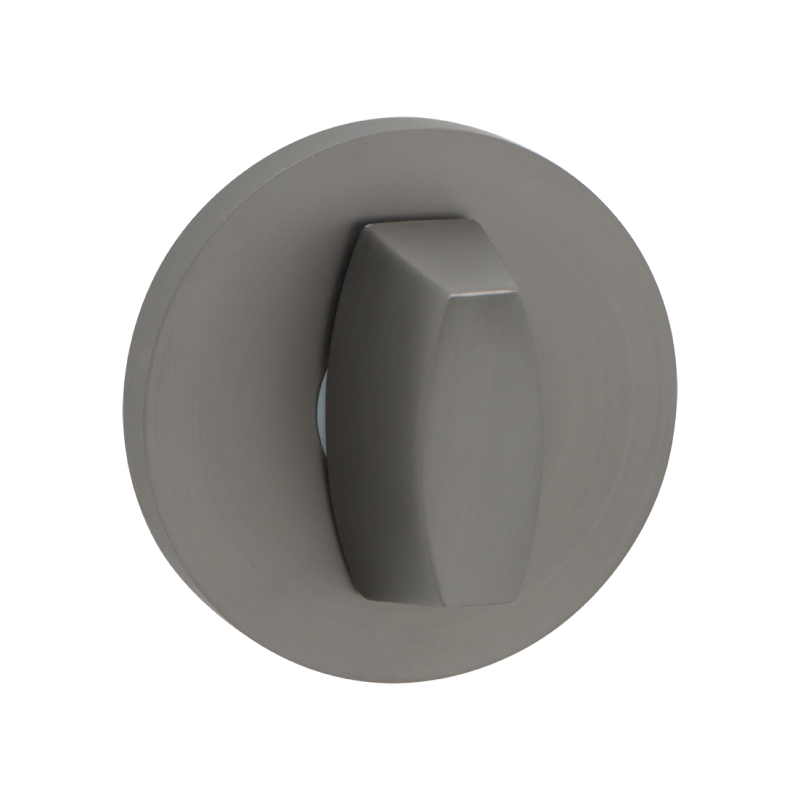 Okrągły Szyld WC Grafitowy Premium - Bezpieczeństwo i Styl na Każde Drzwi!