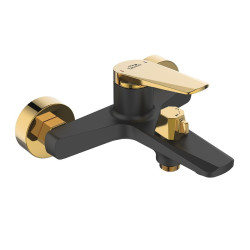 Laveo Rubio bateria wannowa ścienna czarna/złota