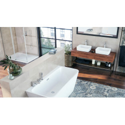 Keria bateria umywalkowa stojąca wysoka, chrom