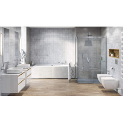 Keria bateria umywalkowa stojąca wysoka, chrom