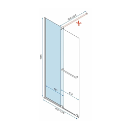 Elegancka Ścianka Prysznicowa CORTIS GOLD 100 - Twoje Luksusowe Doświadczenie Kąpielowe