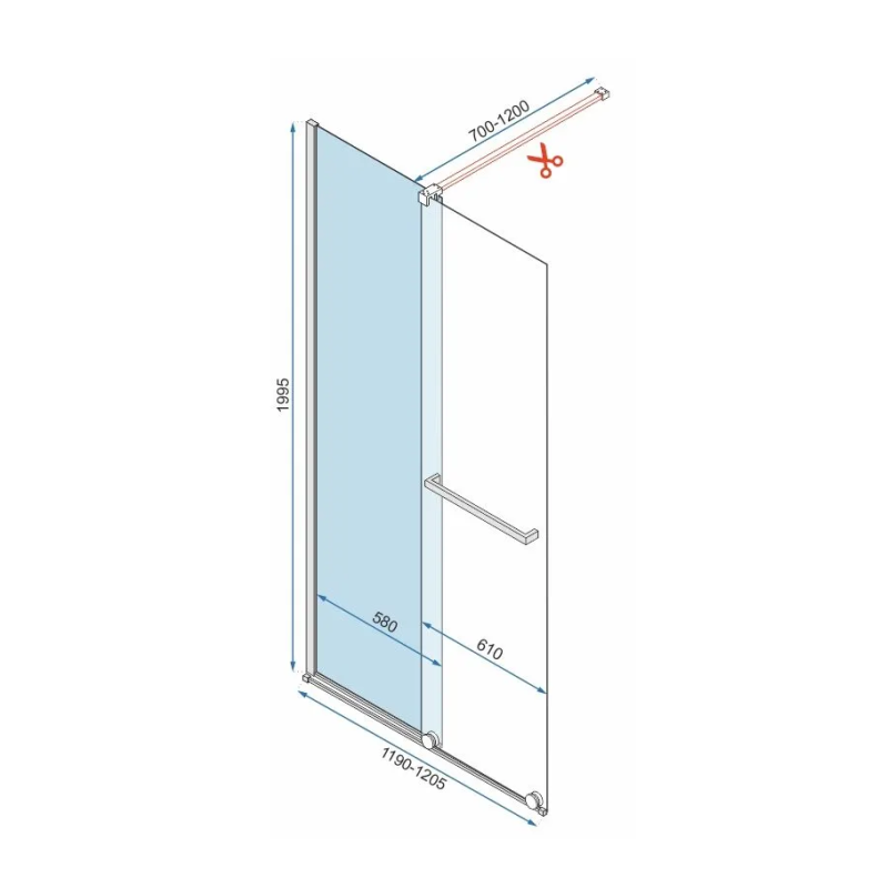 Elegancka Ścianka Prysznicowa CORTIS GOLD 100 - Twoje Luksusowe Doświadczenie Kąpielowe