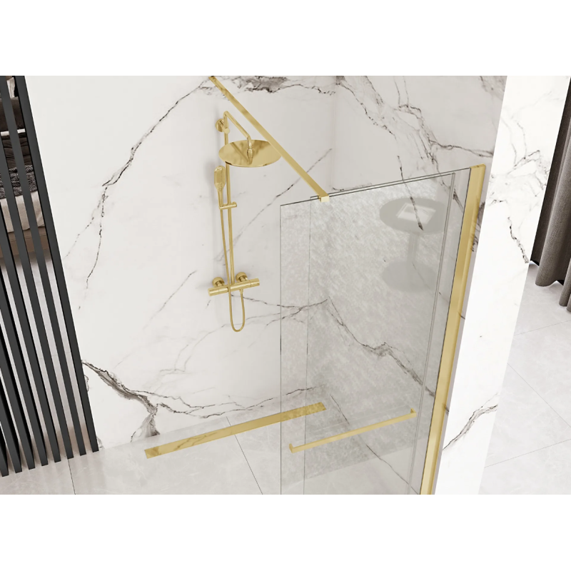 Ekskluzywna Ścianka Prysznicowa Cortis Gold 120 - Elegancja i Styl w Twojej Łazience!