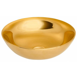 Elegancka Umywalka Nablatowa TINOS - Złoty Blask, Styl i Nowoczesność!