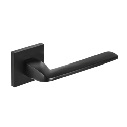 Elegancka Klamka Zambia Classic, Czarny Aluminium, Do Drzwi Wewnętrznych 38-45mm