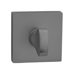 Kwadratowa Rozeta WC Grafitowa - Styl nowoczesny dla Twoich drzwi wewnętrznych!